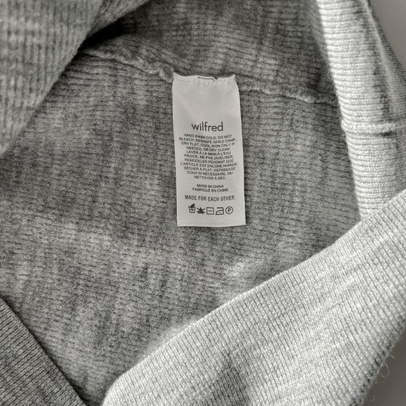 Wilfred Balzac Wool Sweater Grey 3/4-length Sleeves Women's Size Large - Picture 6 of 7